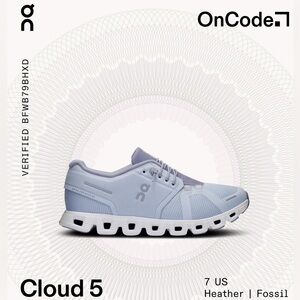 On Cloud Cloud 5  Women’s size 7.